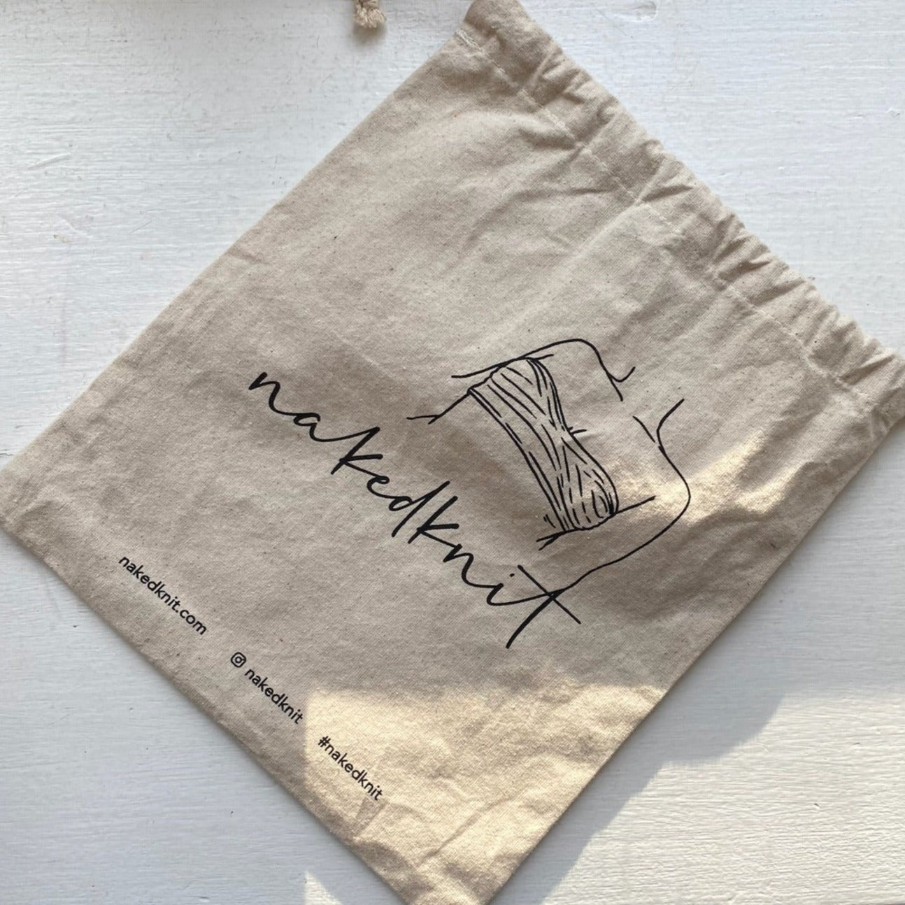 Nacktstrick-Stricktasche