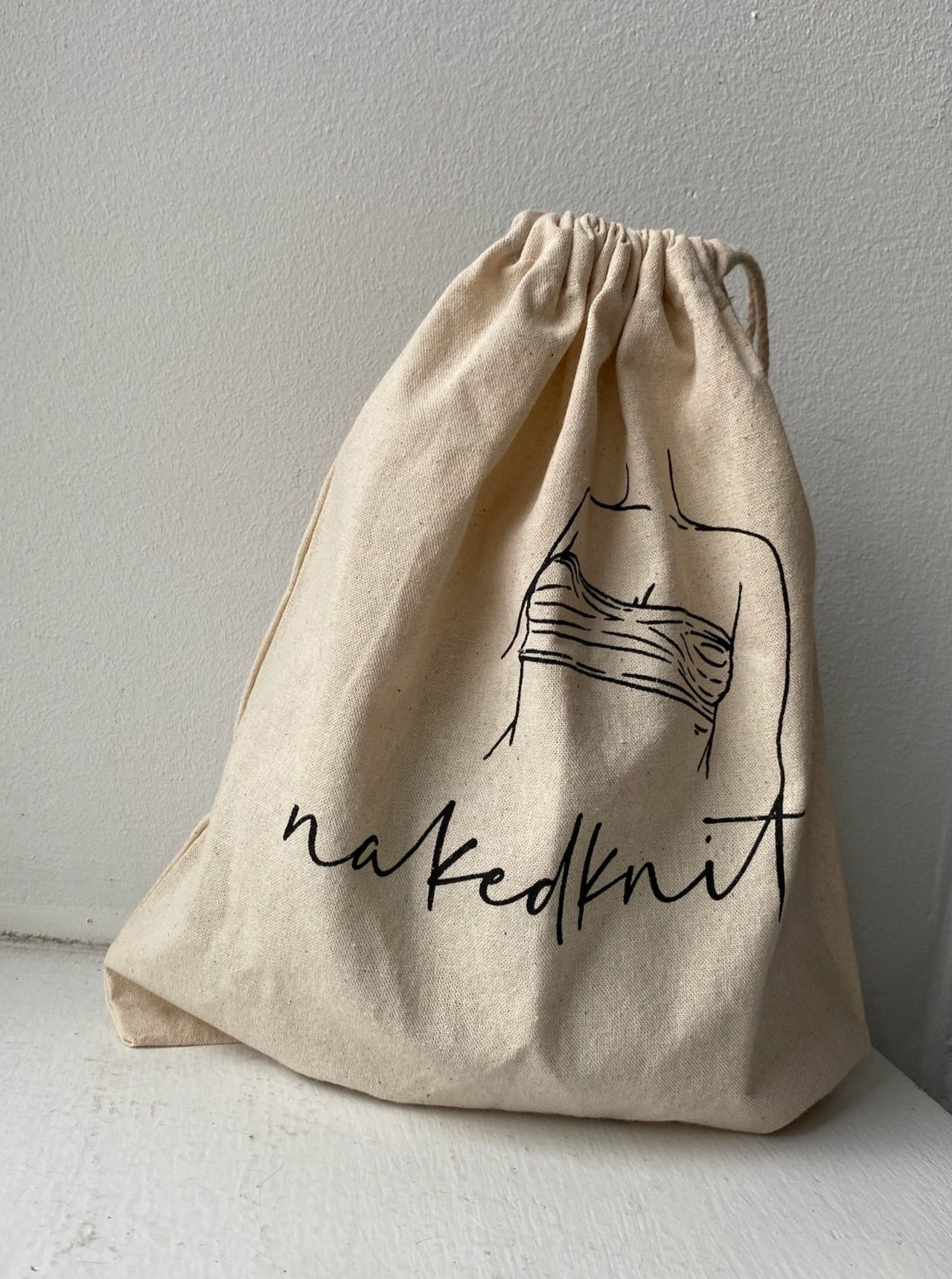 Nacktstrick-Stricktasche
